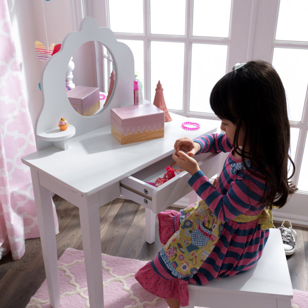KidKraft Kids Vanity Set with Mirror & Reviews Wayfair